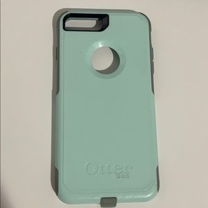 Teal blue mint Otter box iPhone 7 PLUS phone case